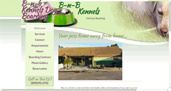 Desktop Screenshot of bnbkennels.com
